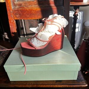 Brother Vellies Coral Strappy Platform Wedge Sandals